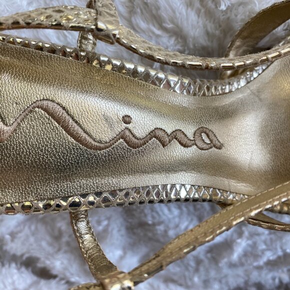 GENTLY USED NINA GOLD 8 - Picture 2 of 4